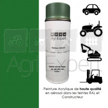 Aérosol peinture Vert John-Deere bombe de retouche 400 ml, teinte spécifique pour matériel agricole et TP