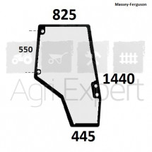 Vitre de porte droite tracteur Massey Ferguson 5400, 6400, 7400, 8400 cabine avec plate-forme