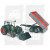 Tracteur Claas Nectis 267F avec chargeur frontal et remorque à ridelles Bruder 