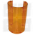 Cabochon latérale orange pour rampe de signalisation Convoi agricole et convoi exceptionnel SIRENA E-TUBE