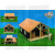 Ecurie en bois avec 2 boxes et atelier ferme Kids Globe jouet 1:32 dimensions 510 x 405 x 275 mm