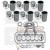 Kit de révision moteur John-Deere 6068T tracteur Renault Ares 630, Ares 640, John-Deere 6800, 6900, 7220, 7400, 7600
