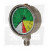 Manomètre de pulvérisateur 0-8-20-25 bar Ø 100 mm, raccord inférieur 1/2", résistant aux engrais liquides, Wiha ISO 16119-2 ( ex EN 12761 ), 0-25Bar