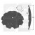Disque bombé crénelé diamètre 560x4.5 carré 36/41 mm Bellota